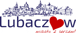 Logotyp Miasta Lubaczów - miasto z sercem, aktywny link do www.lubaczow.pl