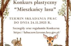 Więcej o: KONKURS PLASTYCZNY „MIESZKAŃCY LASU”