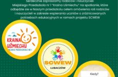 Więcej o: SPOTKANIE DLA RODZICÓW!